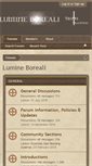 Mobile Screenshot of lumineboreali.net
